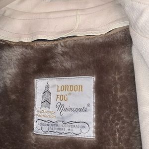 London Fog Beige Trench Coat